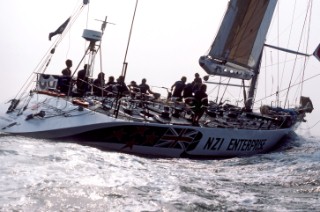 NZI Enterprise during the Whitbread Round the World Race 1986 (now known as the Volvo Ocean Race)