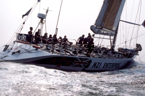 NZI Enterprise during the Whitbread Round the World Race 1986 now known as the Volvo Ocean Race