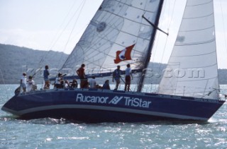 Rucanor Tristar during the Whitbread Round the World Race 1986 (now known as the Volvo Ocean Race)