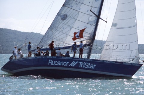 Rucanor Tristar during the Whitbread Round the World Race 1986 now known as the Volvo Ocean Race