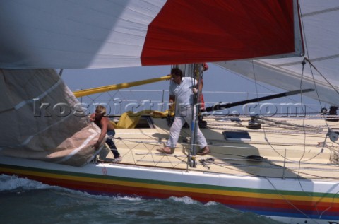 Atlantic Privateer during the Whitbread Round the World Race 1986 now known as the Volvo Ocean Race