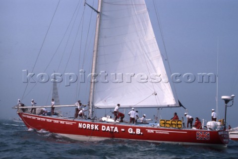 Norsk Data during the Whitbread Round the World Race 1986 now known as the Volvo Ocean Race