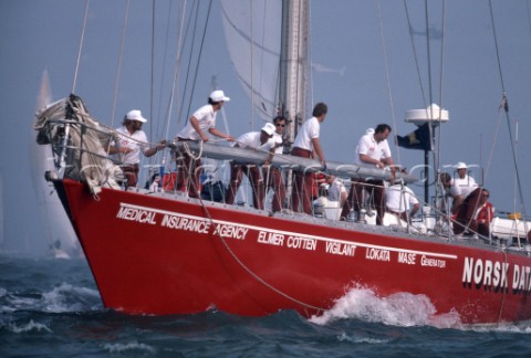 Norsk Data during the Whitbread Round the World Race 1986 now known as the Volvo Ocean Race