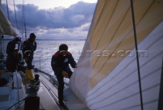 Fazer Finland during the Whitbread Round the World Race 1986 (now known as the Volvo Ocean Race)