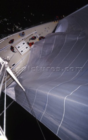 Swan 651 Fazer Finland during the Whitbread Round the World Race 1986 now known as the Volvo Ocean R