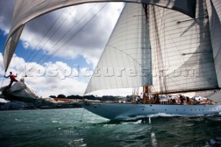 Schooner Eleonora - Classic yachts racing in The Solent