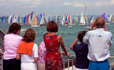 Race Start  Spectators at the Royal Yacht Squadron