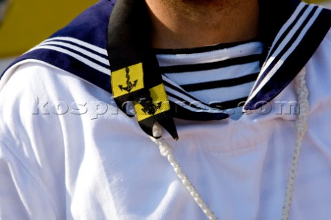 Sailors uniform and whistle  The Tall Ships Races 2007 Mediterranea in Genova Mir Russia