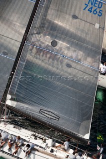 Transparent sails onboard Swan 45