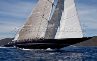 Virgin Gorda, 16/03/12  Loro Piana Caribbean Superyacht Regatta & Rendezvous 2012  Race Day 2: HANUMAN