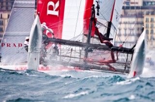 Naples (Italy), 11/04/2012  Americas Cup World Series Naples 2012  AC45 Luna Rossa on Day 1