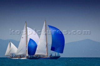 Porto Santo Stefano (Grosseto), Italy, 15 June 2012Panerai Classic Yacht Challenge - Argentario Sailing Week  2012.Marjatta and Argyll