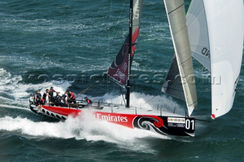 Emirates Team New Zealand race eight of the Trophy of Sardinia Audi MedCup 2010 Cagliari Sardinia 25