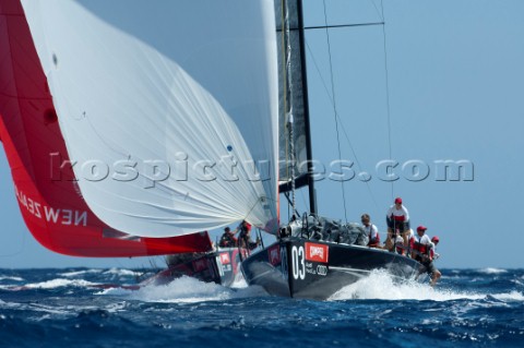 Artemis SWE overtake Emirates Team New Zealand to take second behind Bribon ESP the last leg of the 