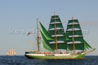 Alexander von Humbolt from germany at The start of the falmouth to portugal tall ship race
