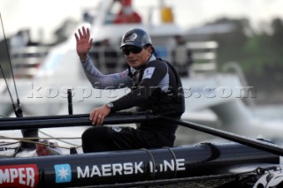 Sailing Americas Cup World Series from Plymouth in the United Kingdom. Dean Barker.