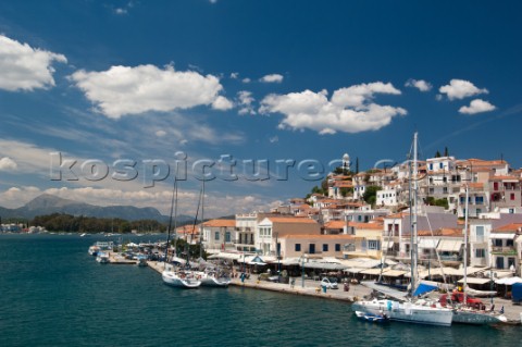 Hydra harbour Hydra Island Greece