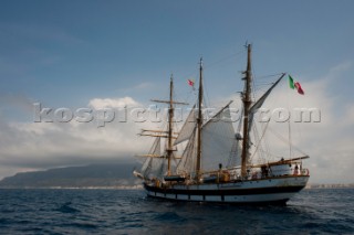 Tall ship Palinuro sailing