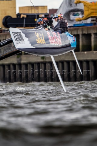 2015 Extreme Sailing Series  Act 5  HamburgRed Bull Sailing Team skippered by HansPeter Steinacher A