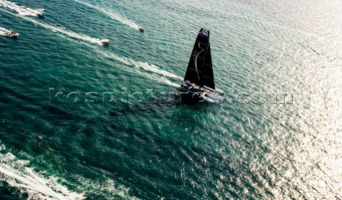 MARSEILLEFRANCE SEPTEMBER 29TH 2012  Spindrift racing MOD70 skippered by Yann Guichard from France d