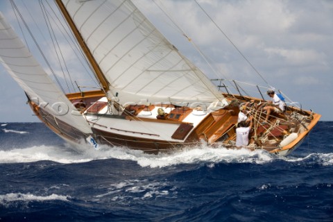 Mercury SS yacht in the COPA DEL REY DE BARCOS DE POCA 2012 Panerai Classic series 2012