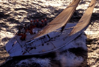 Admirals Cup yacht Anemos during the Fastnet race