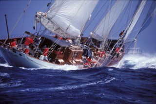 Classic yacht Adela owned by George Lindemann