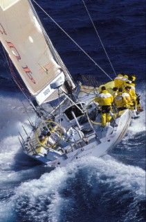 Whitbread 60 Merit at the start of the Fremantle leg of the 1997 Whitbread Round the World Race