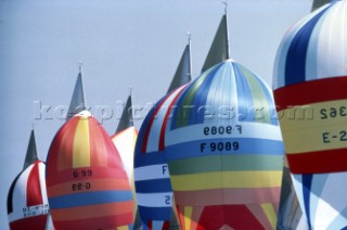 Line up of Spinnakers - Key West