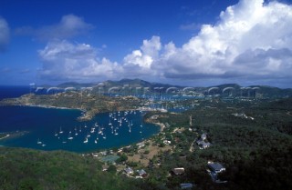 Coastline and harbours of Antigua