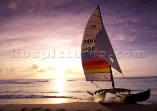 Catamaran at Sunset Barbados - Travel