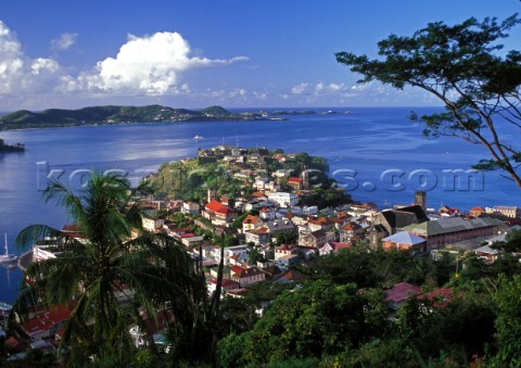 View over Grenada Caribbean