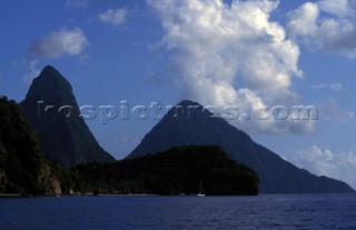 The two Pietons, St Lucia, Caribbean
