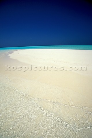 Sand sea and sky on the Maldives