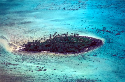 Idyllic desert island  French Polynesia