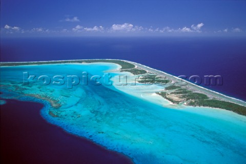 Aerial view of Tahiti French Polynesia