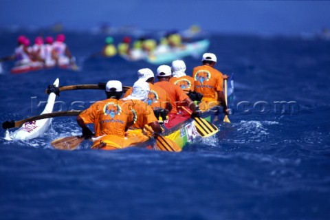 Polynesian canoe race