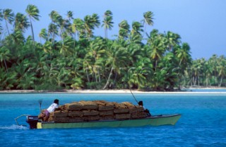 Local fishermen in Bora Bora