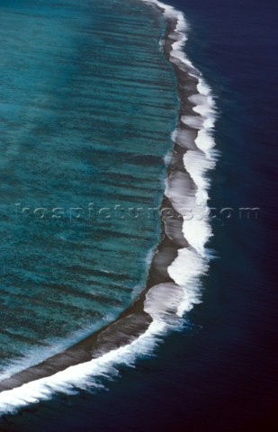 Coral reef barrier  Bora Bora French Polynesia