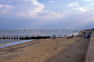 Beach scene Suffolk coast, UK