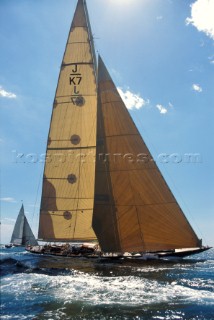 The classic J Class yacht Endeavour sailing