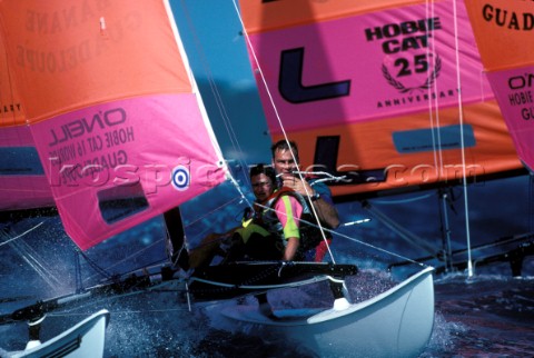 Hobie Cats racing at the 1989 World Championship in Mexico