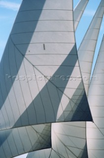 Detail of classic sails.