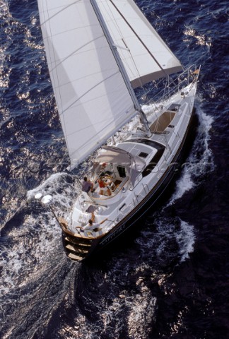 Sapphire  Relaxing on a cruising yacht under sail