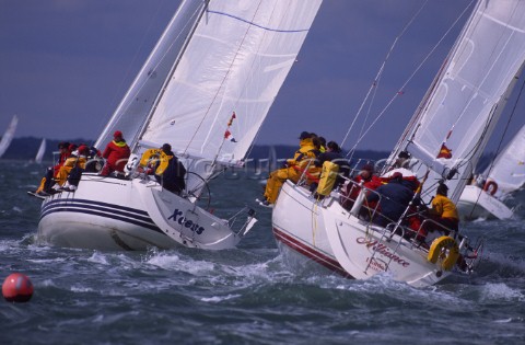 XYacht Xcess and Sigma 38 Alliance during Cowes Week 2000