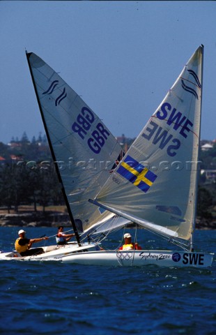Percy GBR v Loof SWE  Finn Class  Olympics 2000