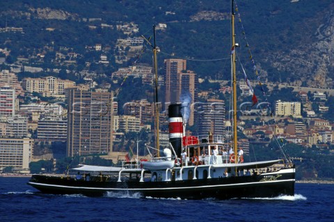 Classic motoryacht in Monaco harbour Monaco Classic Week 1999
