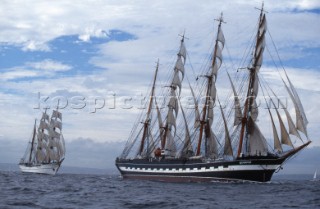Krusenstern & Sagres Tall Ships Falmouth 1998