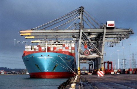 Container Ship Katrine Maersk Southampton