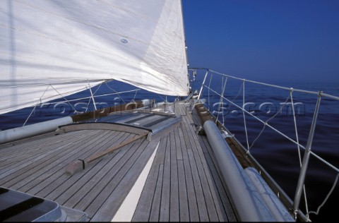 Calm on cruising yacht Formosa